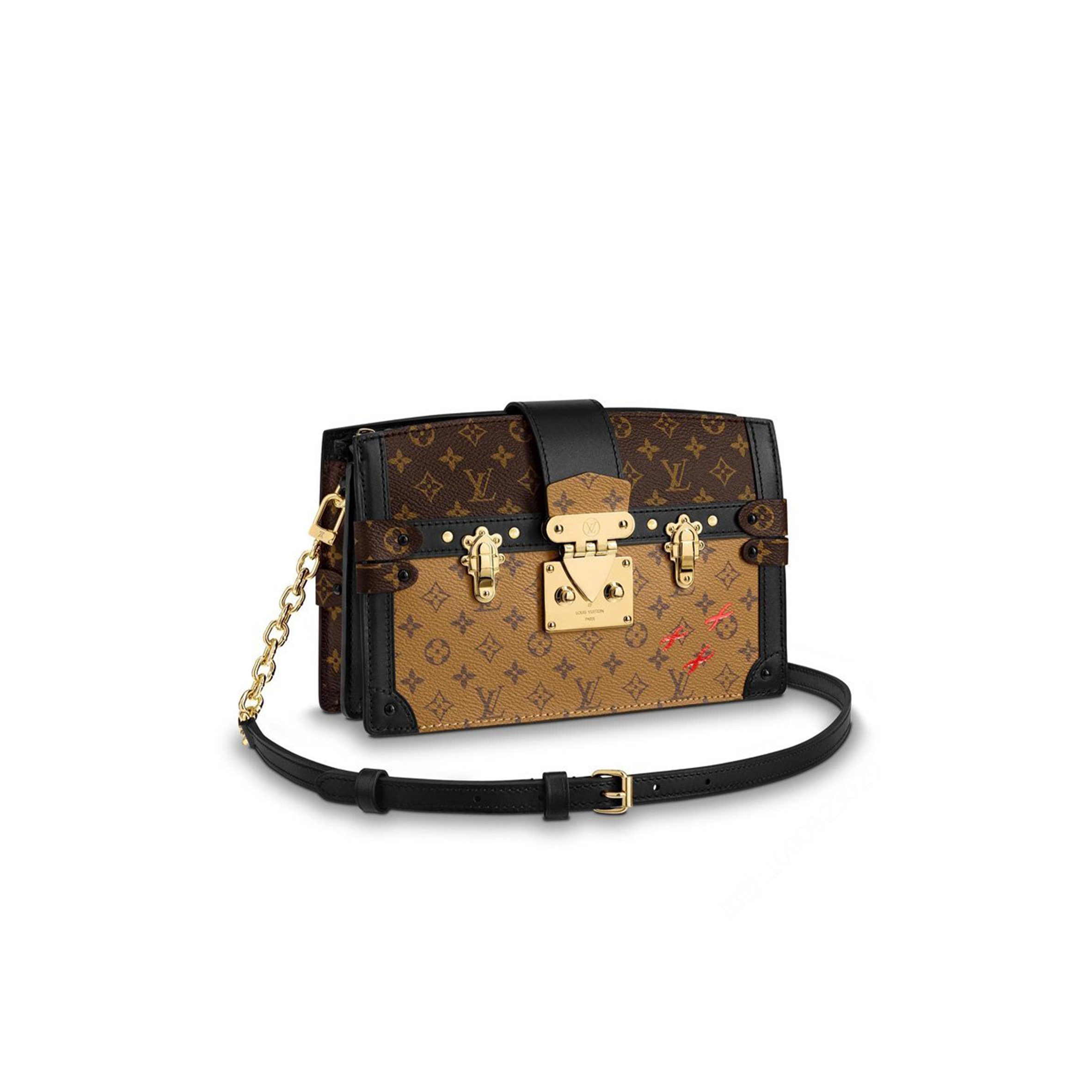 LOUIS VUITTON POCHETTE TRUNK M43596 (20*12*5.5cm)